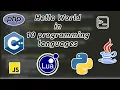 Hello World in 10 different programming languages
