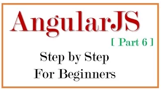 6 AngularJS build angularjs application from scratch with php- database connection