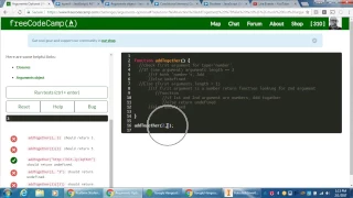 freeCodeCamp Arguments Optional