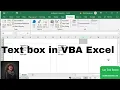 Text box in VBA Excel