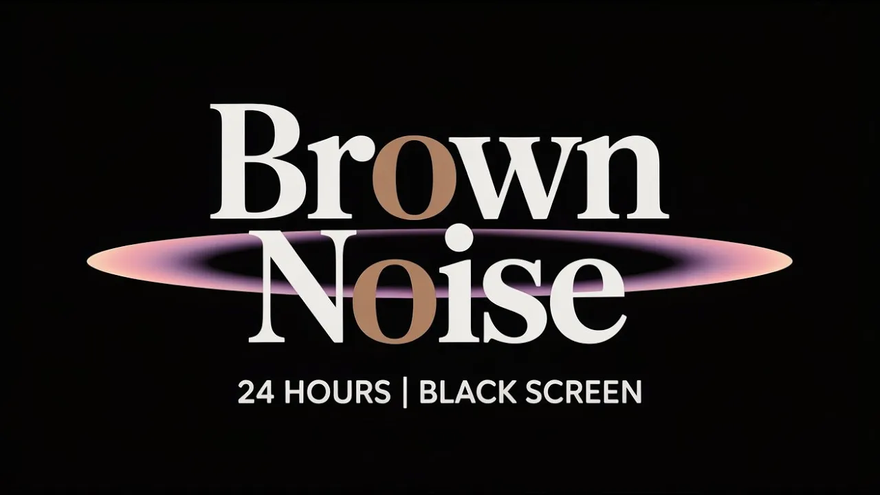 Brown Noise + Soft Rain (24 Hours) • Black Screen • Deep Sleep, Relaxation & Focus Brown Noise + Soft Rain (24 Hours) • Black Screen • Deep Sleep, Relaxation & Focus