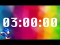 3 Hour Sonic Running Countdown Timer with Alarm