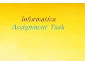 Assignment Task Informatica