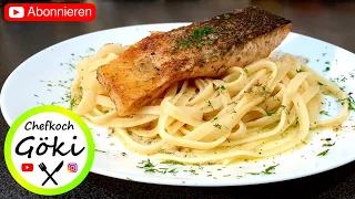 Lachsforelle in der Pfanne! Easy, lecker und gesund! Lachs in der Pfanne zubereitet, Rezept!. 