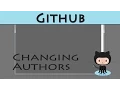 Changing authors in the commit history