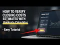 How to verify closing costs estimates with Bankrate Calculator - Easy Tutorial
