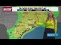 Weather Impact Alert Tracking rain storms around the Houston area with more possible tomorrow
