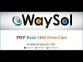 PHP Basic Odd Even Program Example eWaySol