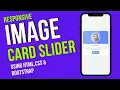 Build A Responsive Image Card Slider Using HTML CSS BOOTSTRAP CodeWithInshal