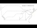 Amtrak Animated Map 4K