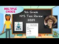 2024 5th Grade NY State Math Test Breakdown Multiple Choice Problems