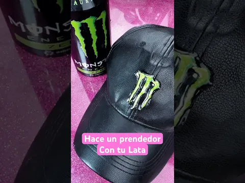 No tires tus #latas y hace un #accsesorio muy original 😎 #reciclaje #monster #moda