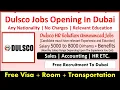 DULSCO Company Hiring Staff In Dubai Abu Dhabi and Sharjah - UAE