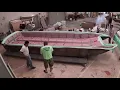 27 Speedster hull Vacuum infusion time lapse