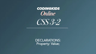 CSS 3-2 Syntax Pt 2 - Declarations