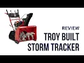 Troy Built Storm Tracker Snowblower Review Track vs Wheel Snowblower Uphill Gravel Snow Removal