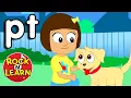 PT Ending Consonant Blend Sound PT Blend Song and Practice Rock N Learn