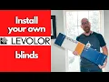 How to Install Window Blinds Levolor 2 Inch Faux Wood Window Blinds