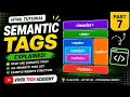 HTML Semantic Tags in Hindi header nav section article Explained Part 7 Vivek Tech Academy