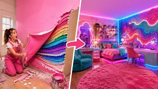 🎨✨ SFIDA DEI 100 STRATI! Incredibile Makeover della Stanza | di 123 GO!