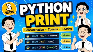 Python Print Explained Concatenation Commas and F-Strings