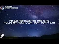Luther Vandross - I’d Rather (Lyrics)