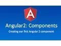 Setting up our first Angular2 Component