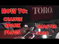 TORO Z Master Spark Plug Change