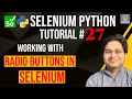 Selenium Python Tutorial - Working with Radio Buttons in Selenium