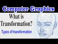 What is Transformation Transformation Types Computer Graphics