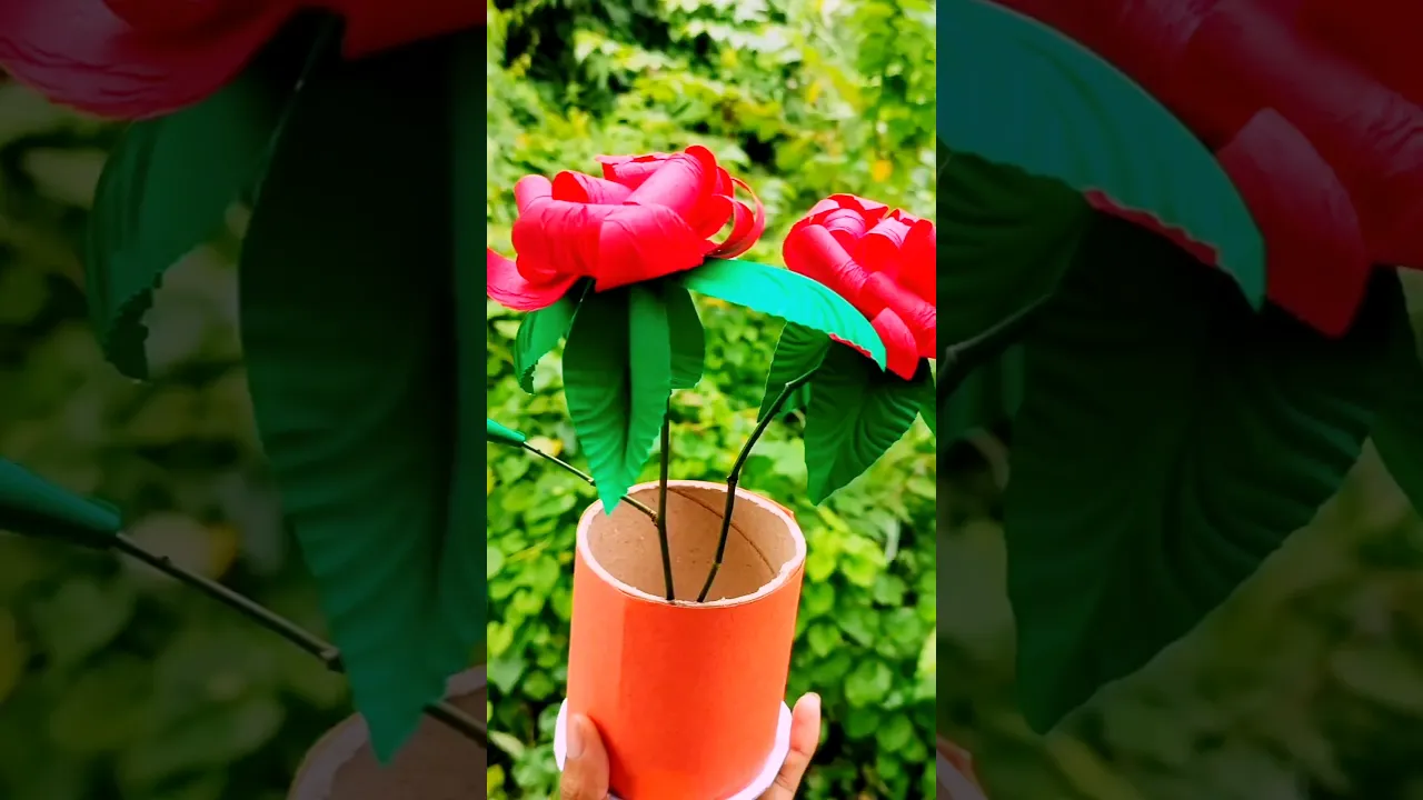 paper red rose #shorts