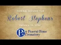 Funeral Service for Robert Stephens