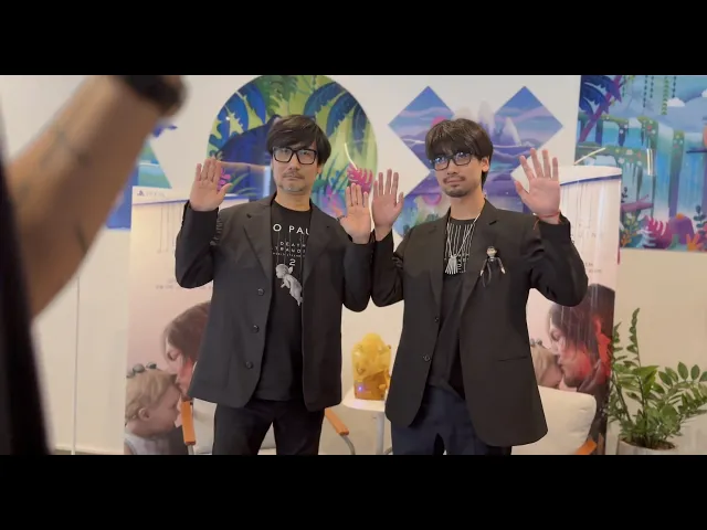 Hideo Kojima meets his doppelganger / video from ig: hideo_kojima