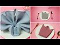2 DESIGN TABLE NAPKIN FOLDING