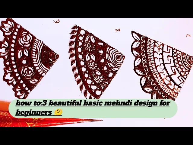 Download MP3 How to: learn beautiful basic mehndi design 😍 #basicmehndi #mehndidesign #bridalmehndi #youtubevideo