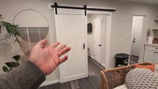S Z TOPHAND 36in x 84in MDF Barn Door with 6 6FT Sliding Door Hardware Kit Review