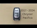 How To Replace or Change Chrysler Pacifica Remote Key Fob Battery 2017 - 2024