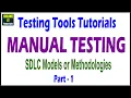 Manual Testing tutorial SDLC Models or Methodologies Part - 1 Onlineit tutorials