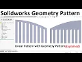 Solidworks Tips Linear Pattern with Geometry Pattern Option Explained