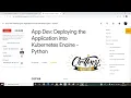 App Dev Deploying the Application into Kubernetes Engine Python Qwiklabs Solution