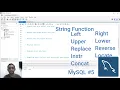 String Function Left Right Upper Lower Replace Reverse Instring Locate Concat