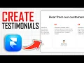 How To Create Testimonials In Framer Full Guide