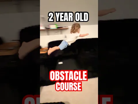 2 YEAR OLD VS OBSTACLE COURSE 😱
