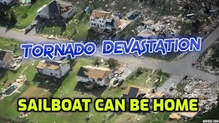 Glad to have a sailboat when 3 Tornadoes hit Ottawa.  First Mavic 2 flight off boat, almost crashes.