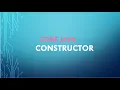 Constructor in Java Java Tutorial in Tamil TamilNetics