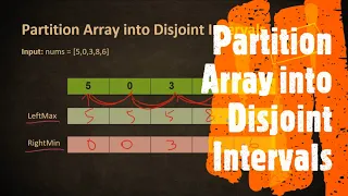 Partition Array into Disjoint Intervals LeetCode 915 Coders Camp