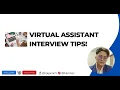 Vlog Virtual Assistant Interview Tips BJ Aguilar