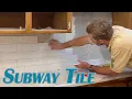 3 x 6 Subway Tile Backsplash Full Tutorial Labor Time Tools Materials