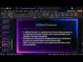 JavaScript Functions Callback Recursive Higher-Order Functions Part 18