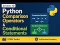 Python Comparison Operators Conditional Statements Learn Python 5 Minutes a Day STEM Toolkit